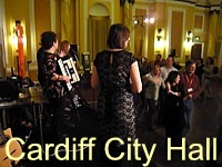 This was an evening of Welsh folk dancing at Cardiff City Hall for an annual conference of language teachers.