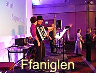 Welsh folk dance - Ffaniglen at a conference in the Bristol Marriot Hotel.