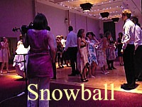 A fun dance called the Snowball for the evening reception.