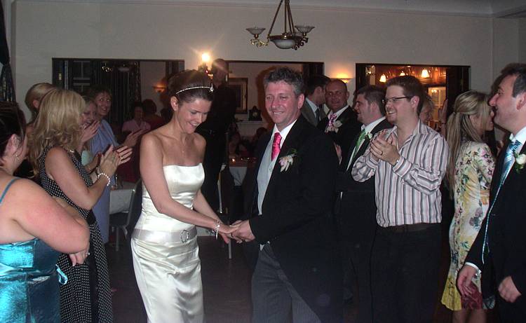 Wedding ceilidh at Llansantfraedd Court