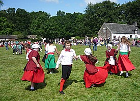 The Children's Welsh Folk Dance Festival, "Gwyl Plant" at St Fagans near Cardiff.